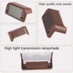 Solar Railing Light Staircase Light Outdoor Waterproof LED Step Light Garden Decoration Landscape Light - Image 6