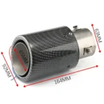 Car Modification Carbon Fiber Luminous Tail Throat LED Lights Modified Car Exhaust Pipe Spitfire Tail Throat - Image 3