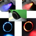 Car Modification Carbon Fiber Luminous Tail Throat LED Lights Modified Car Exhaust Pipe Spitfire Tail Throat - Image 5
