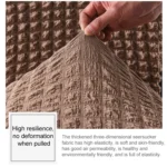 Bubble Skirt Chair Cover Household Elastic Universal One-piece Seat Stool Cover Fabric Grid Chair Cover - Image 4