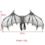 Halloween Carnival Party Props Creative Foldable Non-woven Fabric Devil Bone Wings - Image 3