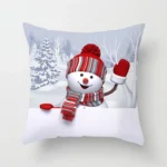 Christmas  Peach Skin Sofa Pillowcase Cartoon Living Room Bedroom Pillowcase Without Pillow Core