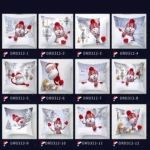 Christmas  Peach Skin Sofa Pillowcase Cartoon Living Room Bedroom Pillowcase Without Pillow Core - Image 2