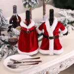 Christmas Red Wine Bottle Cover Wine Bottle Decoration Creative Wine Bag - Image 3