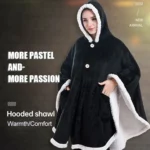 Flannel Solid Color Soft and Warm Shawl Blanket - Image 6