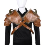 Halloween Carnival PU Leather Adult Men Medieval Viking Armor Shoulder Armor - Image 8
