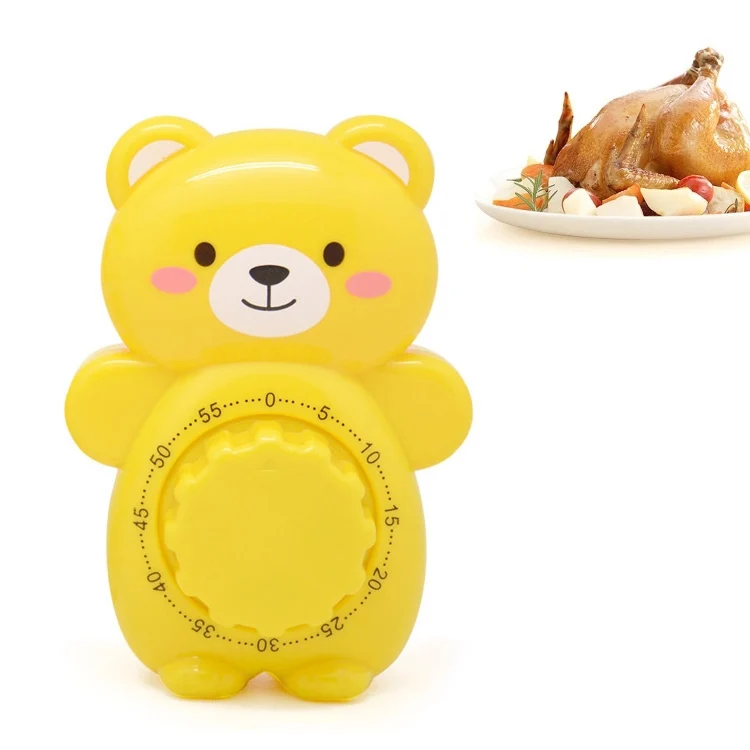 Cartoon Bear Timer Kitchen Gadget Mechanical Timer