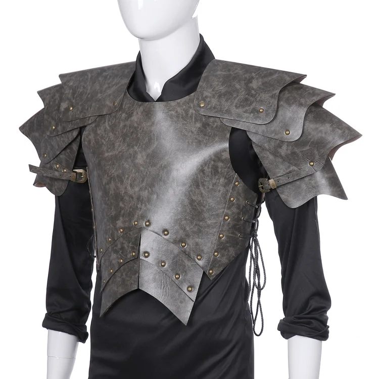 TBD0462937101_10.webp Halloween Carnival Stage Props Adult PU Leather Samurai Cosplay Armor - Image 11