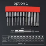 12 PCS / Set Screwdriver Bit With Magnetic S2 Alloy Steel Electric Screwdriver - Image 2