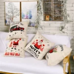 Christmas Decorations Linen Pillowcases Square Pillowcases Without Pillow Core - Image 3