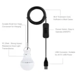 5W5V USB Switch Line Dimmable Light Bulb Light Camping Light Emergency Light, Specification: - Image 2
