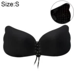 Women Self-Adhesive Strapless Bandage Blackless Solid Bra Silicone underwear Invisible Bra
