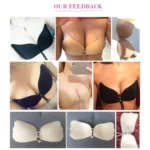 Women Self-Adhesive Strapless Bandage Blackless Solid Bra Silicone underwear Invisible Bra - Image 10