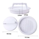 2 PCS Round Shape Hamburger Presser Plastic Hamburger Beef Grill Burger Press Patty Maker Mold Mould - Image 4