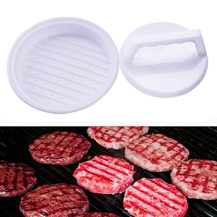 TBD0477509_4.webp 2 PCS Round Shape Hamburger Presser Plastic Hamburger Beef Grill Burger Press Patty Maker Mold Mould - Image 5