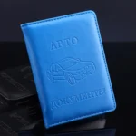 Russian Auto Driver License Bag PU Leather on Cover for Car Driving License Card Credit Holder Purse Wallet