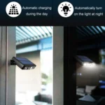 With Ground Plug Wiring Free Infrared Sensor Waterproof Solar Lighting Wall Light - Image 2