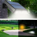 With Ground Plug Wiring Free Infrared Sensor Waterproof Solar Lighting Wall Light - Image 5