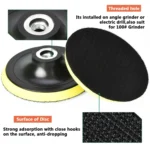 5 PCS Polishing Disc Self-adhesive Sponge Disc Pneumatic Sandpaper Suction Cup - Image 5
