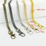 10 PCS Metal Chain Shoulder Bags Handbag Buckle Handle DIY Double Woven Iron Chain Belt - Image 3
