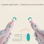 Electric Safe Nail Clipper Cutter Baby Nail Trimmer Manicure Pedicure Clipper Cutter - Image 6