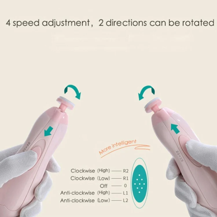 TBD047879401A_5.webp Electric Safe Nail Clipper Cutter Baby Nail Trimmer Manicure Pedicure Clipper Cutter - Image 6