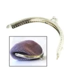 Handmade Vintage Embossed Square Semi-circular Coin Purse Handbag Handle - Image 2