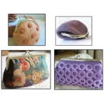 Handmade Vintage Embossed Square Semi-circular Coin Purse Handbag Handle - Image 6
