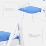 Portable Folding Metal Conference Chair Office Computer Chair Leisure Home Outdoor Chair - Image 7