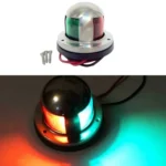 4W 12V IP65 Waterproof Stainless Steel Two-color Marine Signal Light Red and Green LED Lights - Image 2