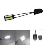 Portable Dual Flexible Arms COB LED Clip Camping Light Reading Desk Laptop Music Stand Lamp - Image 2