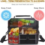 Lunch Bag Reusable Insulated Bag Multifunctional Waterproof Insulated Lunch Box - Image 6