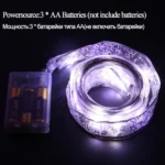 4m 40LEDs Battery Powered Christmas Holiday  Festival Decoration Night Light LED String Light - Image 3