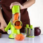 Multifunctional Manual Fruit Vegetable Slicer Cutter Carrot Potato Cutting Machine Stainless steel Blade Salad Chopper, Random Color Delivery - Image 3