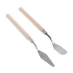 2Pcs Stainless Steel Palette Knife Spatula Scraper for Mixing Art Oil Painting - Image 2