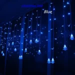 3.5M 96 Leds Curtain Christmas Tree Icicle String Lights Fairy Lights Christmas New Year Lights Wedding Party Decoration - Image 2