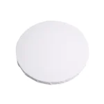 White Panel Round Canvas Board Wooden Frame Painting - Image 2