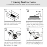 1000/6000 Blue White Whetstone Double-sided Bamboo Base Set - Image 5