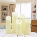 5 in 1 Remote Control Yellow Light LED Candle Lamp Halloween Christmas Wedding Decorative Light - Image 3