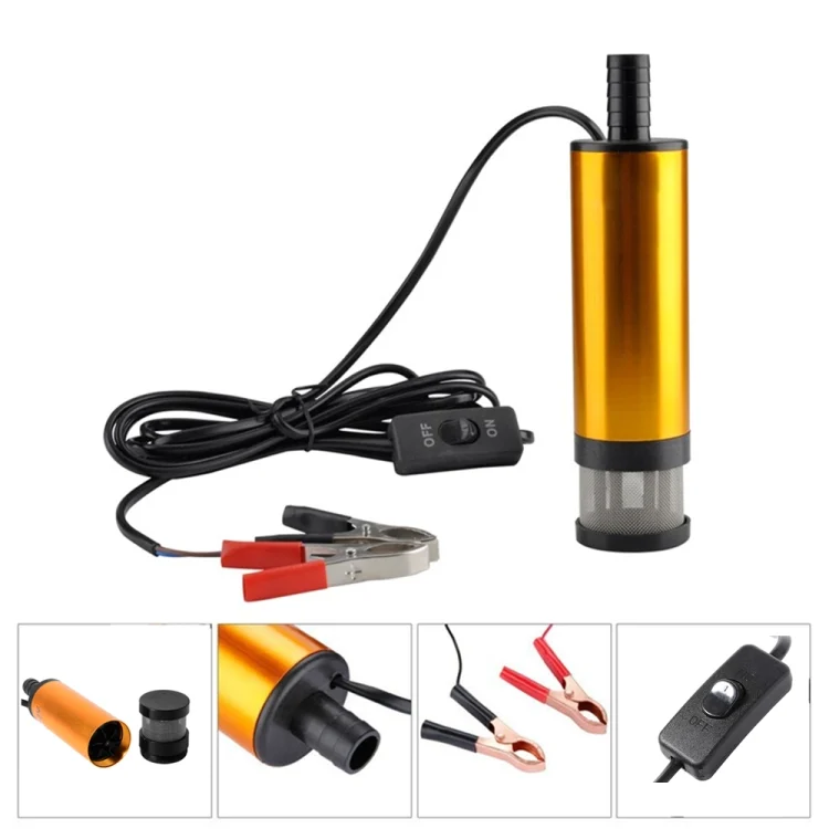 12V Car Electric DC Fuel Pump Submersible Pump, 38mm Built-in Filter Version