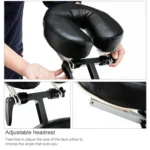 Portable Folding Adjustable Massage Chair Tattoo Scraping Chair Beauty Bed with Armrest - Image 6