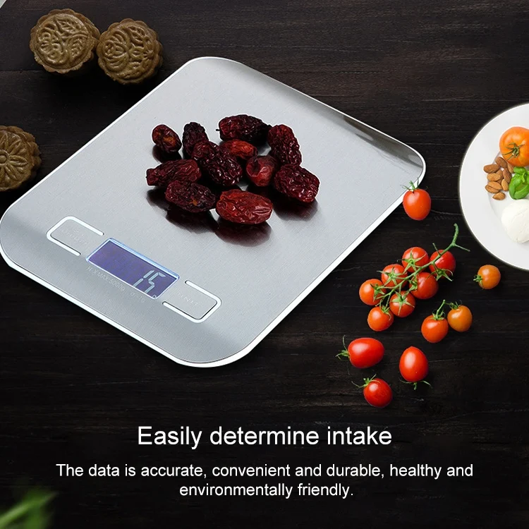 TBD048913002B_4.webp BOH-2012 Digital Multi-function Stainless Steel Food Kitchen Scale with LCD Display, Specification: 10kg/1g - Image 5