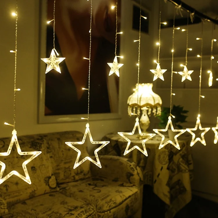 TBD048939801A_3.webp 220V EU Plug LED Star Light Christmas lights Indoor/Outdoor Decorative Love Curtains Lamp For Holiday Wedding Party lighting - Image 4
