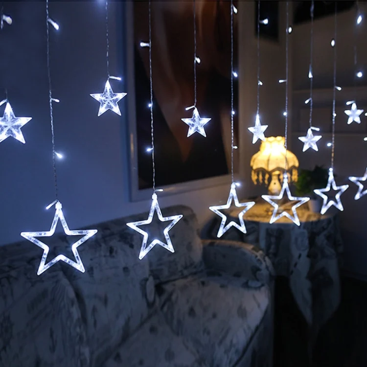 TBD048939801A_4.webp 220V EU Plug LED Star Light Christmas lights Indoor/Outdoor Decorative Love Curtains Lamp For Holiday Wedding Party lighting - Image 5