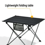Portable Folding Table Desk Camping Outdoor Picnic Aluminum Ultralight Folding Table - Image 3