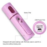 Facial Steamer Nano Steamer Handy  Face Moisture Sprayer Rechargeable Mini USB Charging - Image 4