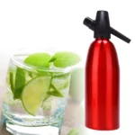 Manual Soda Siphon CO2 Dispenser Water Bubble Generator Cool Drink Cocktail Soda Machine Aluminum Bar DIY Soda Maker, Capacity: 1L
