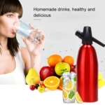 Manual Soda Siphon CO2 Dispenser Water Bubble Generator Cool Drink Cocktail Soda Machine Aluminum Bar DIY Soda Maker, Capacity: 1L - Image 6