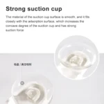 5 PCS Cute Smiley Suction Cup Hanging Toothbrush Holder Plastic Small Person Teeth Holder - Image 3
