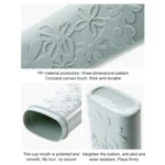 Portable Flower Carved Toothbrush Holder Outdoor Toothrush Cap Case Toothpaste Storage Box Wash Cup - Image 4